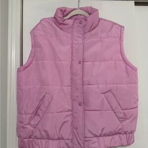 PacSun Light Pink Puffer Vest